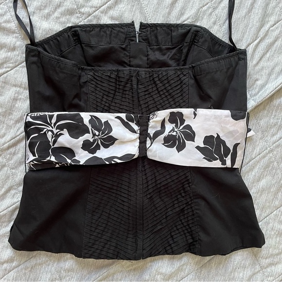 White House Black Market Black Corset Top 2/4 2010 style - Picture 7 of 7